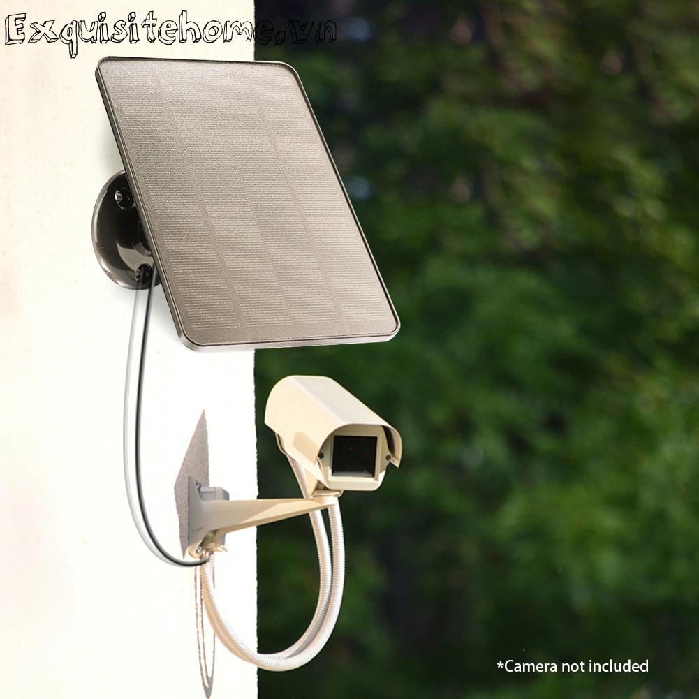 Tấm Sạc Pin Năng Lượng Mặt Trời 5v 20w Dành Cho camera An Ninh Ngoài Trời