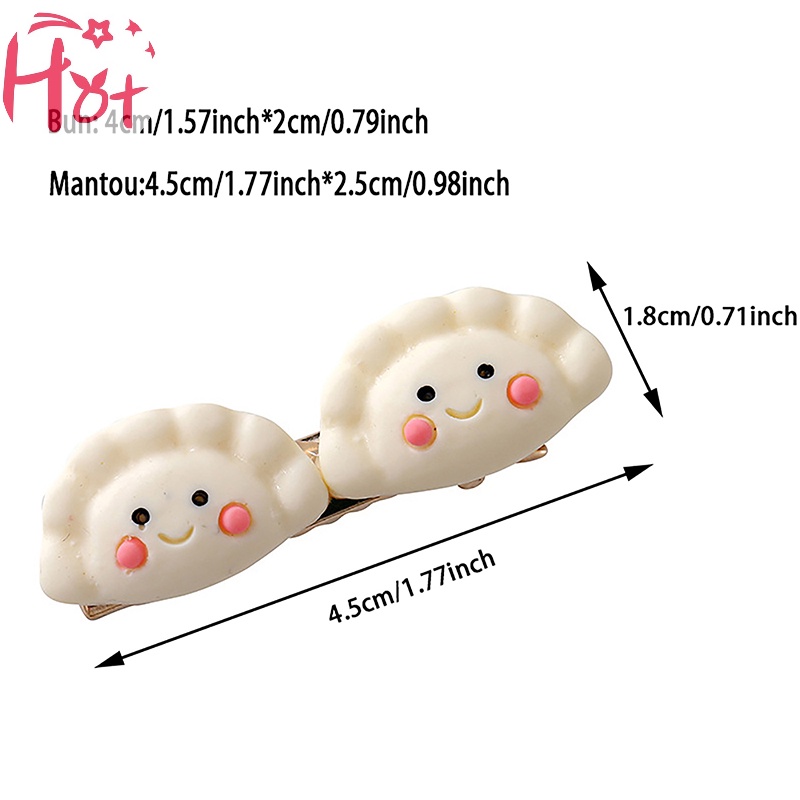 Jr Kẹp Tóc Hình Bánh Bao Hấp Nhỏ Nhắn Dễ Thương Phong Cách Hàn Quốc Cho Nữ vn