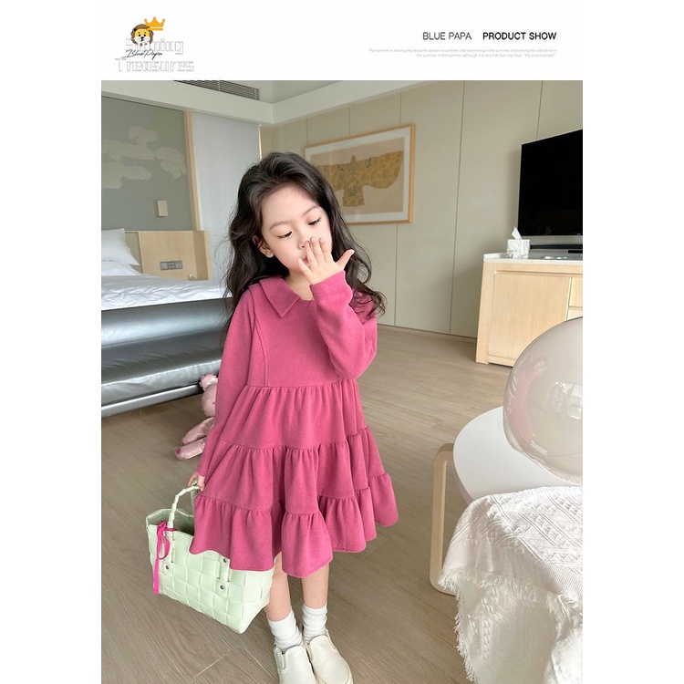 ShiningTreasures Váy Bé Gái váy váy trẻ em công chúa bé gái thời trang dễ thương đẹp 2023 NEW KLQ23915YH 37Z230915