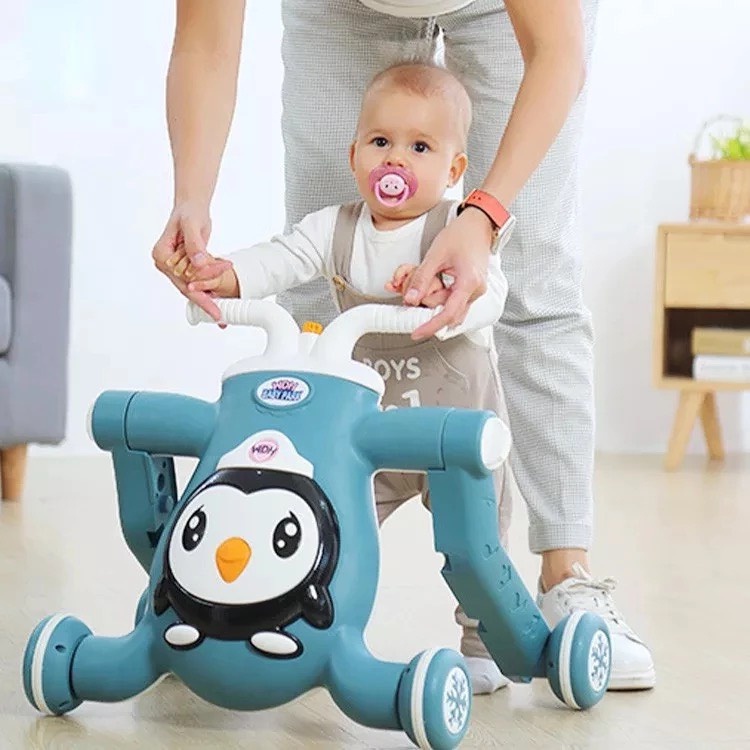 Xe tập đi 3in1 chim cánh cụt cho bé có nhạc đèn