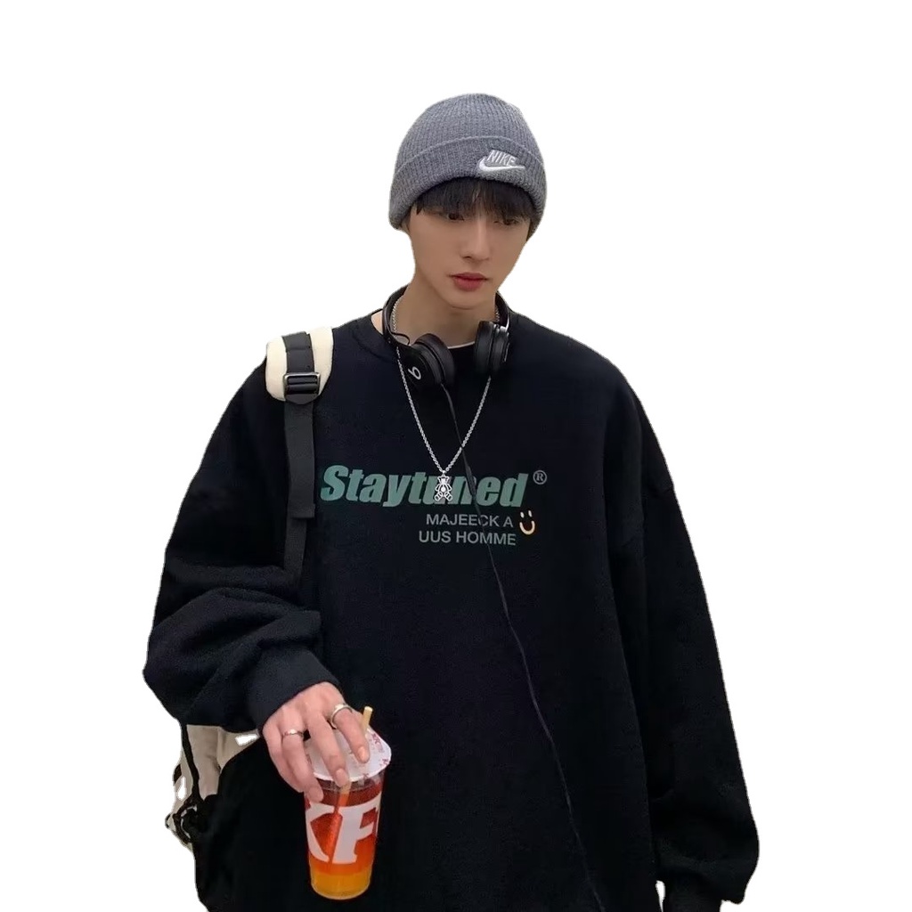 Áo hoodie Mùa Đông Phong Cách hip hop Đường Phố Hàn Quốc Cho Nam Cỡ Lớn m-8xl