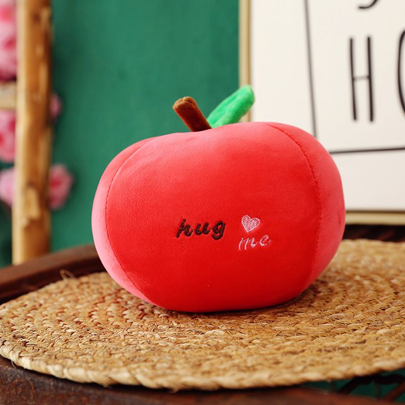 Búp Bê Nhồi Bông Hình Trái Cây Rau Củ Quả Chất Lượng Cao Thoải Mái Đáng Yêu Kèm Móc Khóa
