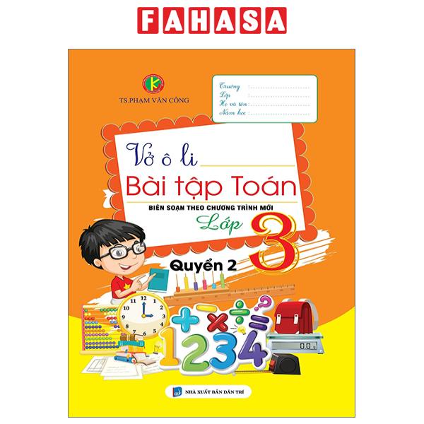 Sách Vở Ô Li Bài Tập Toán Lớp 3 - Quyển 2