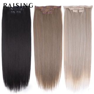 Bộ 4 Tóc Nối Giả Thẳng Dài 60cm 60cm Dạng Kẹp Dành Cho Bạn Nữ