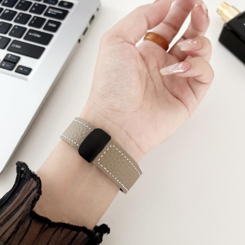 Dây Đeo Bằng Da Có Khóa Nam Châm Cho Đồng Hồ Thông Minh huawei gt 4 gt4 41mm 46mm