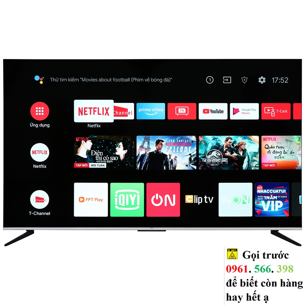 Android Tivi TCL 65P737 4K 65 inch