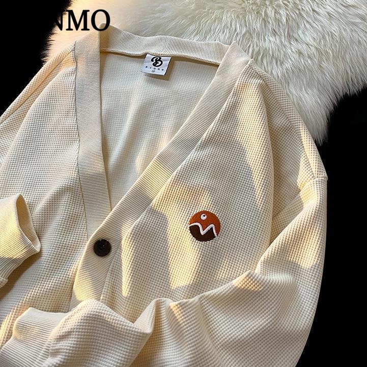 RANMO Áo Len áo khoác cardigan áo cardigan Thời trang hàn quốc A91KEJJ 36Z230904