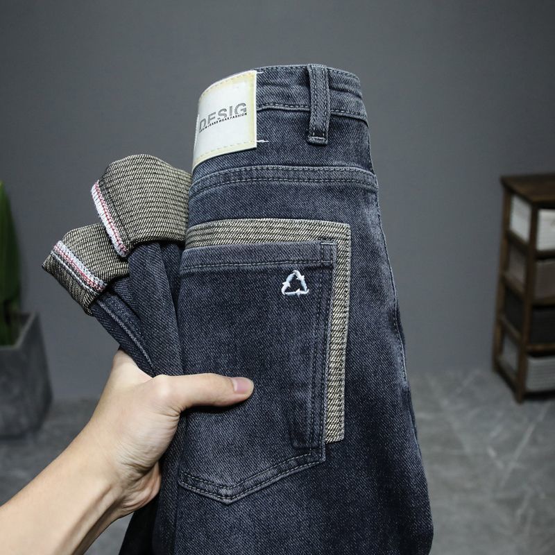 Quần jeans Lưng Vừa Thêu Họa Tiết Thời Trang Cho Nam