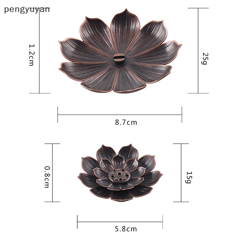 Giá Đỡ Nhang Trầm Hương Bằng Kim Loại Hình Hoa Sen Phật Giáo Trang Trí Nhà Cửa