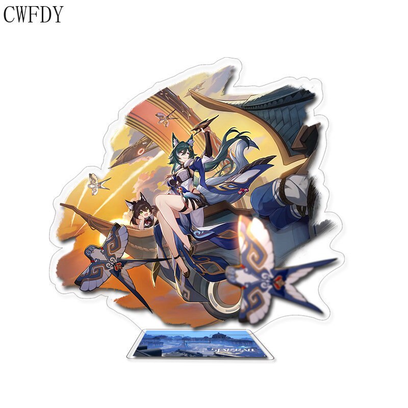 Mô hình Standee Game Honkai: Star Rail Keychain Dan Heng March 7th Kafka Himeko Acrylic Stand Figures 15cm