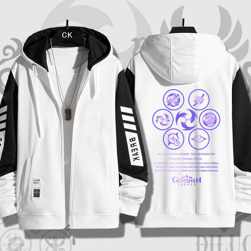 Genshin Tác Động Nhanh Chóng Bắn Súng baal inazuma Áo Khoác Ngoài