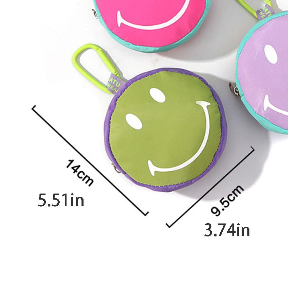 Daron1 Ví Đựng Tiền Xu / Tai Nghe mini Hình Mặt Cười Phong Cách Hàn Quốc