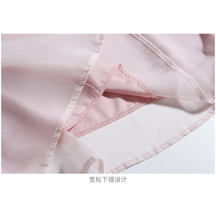 Áo Sơ Mi chiffon Tay Dài Phối Nơ Thời Trang Dành Cho Nữ