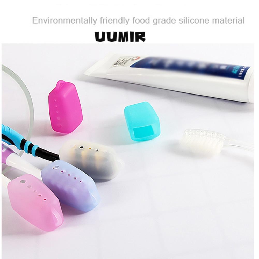 UUMIR Bộ 10 Đầu Bọc Bàn Chải Đánh Răng Bằng Silicon Nhiều Màu Sắc Dễ Sử Dụng Mang Theo Du Lịch Tiện Lợi