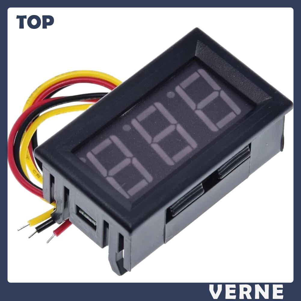 Vôn Kế Kỹ Thuật Số 0.56in led 2 Dây dc 5-120v Cho Xe Máy