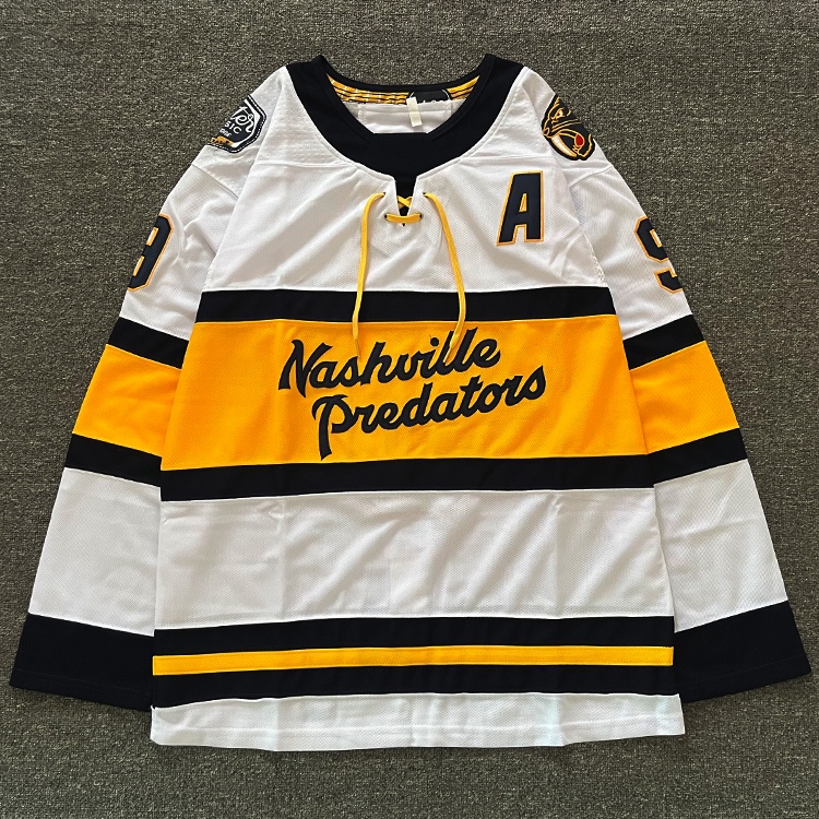 Nhl Khúc Côn Cầu Jersey Mỹ Retro Street Dance hiphop Khúc Côn Cầu Jersey Hip Hop Rời Kích Thước Lớn Đào Tạo Thể Thao Thêu Áo
