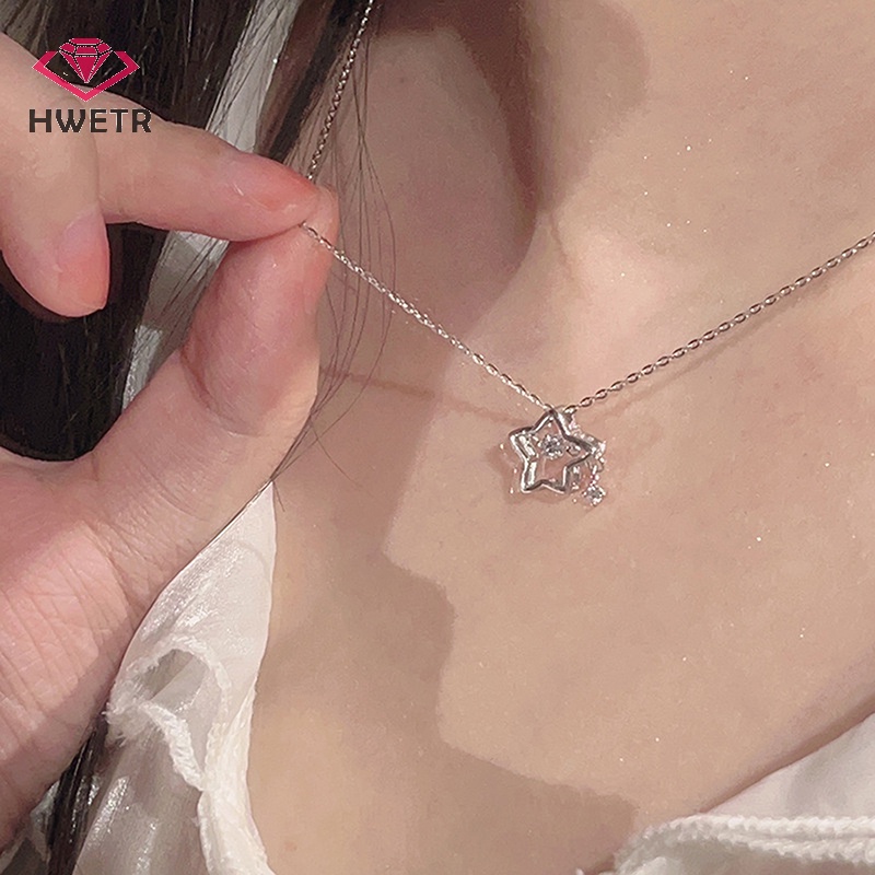 Vòng cổ Mặt Ngôi Sao Đính Đá Lấp Lánh Thời Trang Cho Nữ y2k Mới