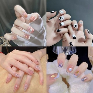 Set 24 Móng Tay Giả Trang Trí Nghệ Thuật