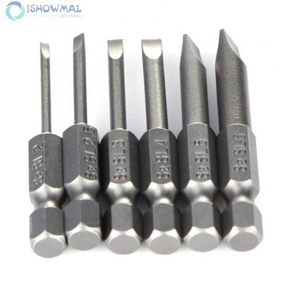 Screwdriver Bit 2.0-6.0mm Accessories Electric Drills Flat Head Magnetic-New In 9-