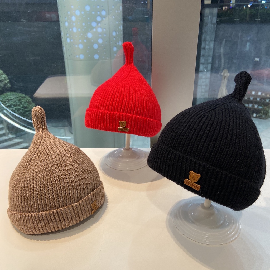 Dễ Thương Mũ beanie Hình Gấu Đáng Yêu Cho Bé
