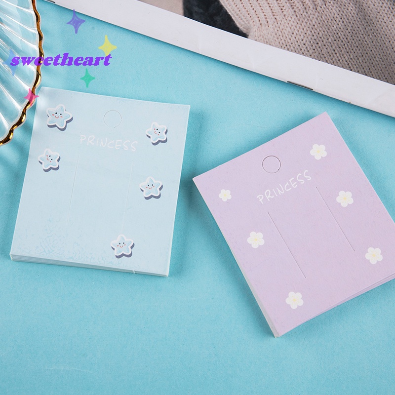 Set 50 Túi Nhựa Trưng Bày Kẹp Tóc 7 * 7cm Màu Xanh Dương / Hồng / Tím / Vàng Tiện Dụng