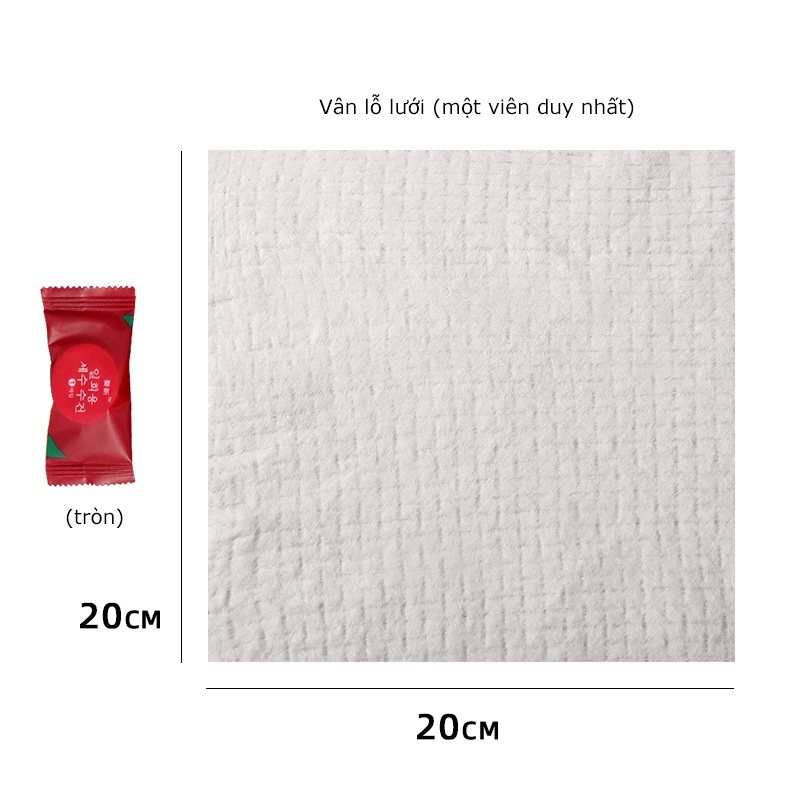 Túi khăn giấy nén Hàn Quốc, dạng viên kẹo dùng 1 lần