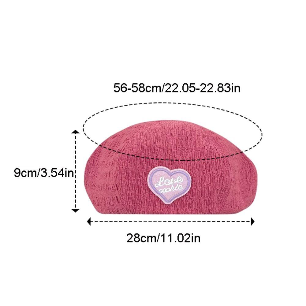Stellaub Mũ beret Hình Trái Tim Phong Cách Hàn Quốc Dễ Phối Đồ Dành Cho Nữ