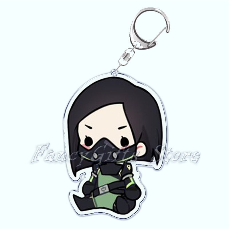 Móc khoá Cute Anime Valorant Chaveiro Cartoon PC Game in 2 mặt rõ nét Acrylic Phụ kiện trang trí