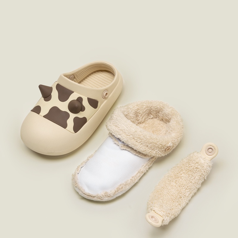 Dép cotton Chống Nước Giữ Ấm Hai Cách Sử Dụng Thời Trang Cho Bé