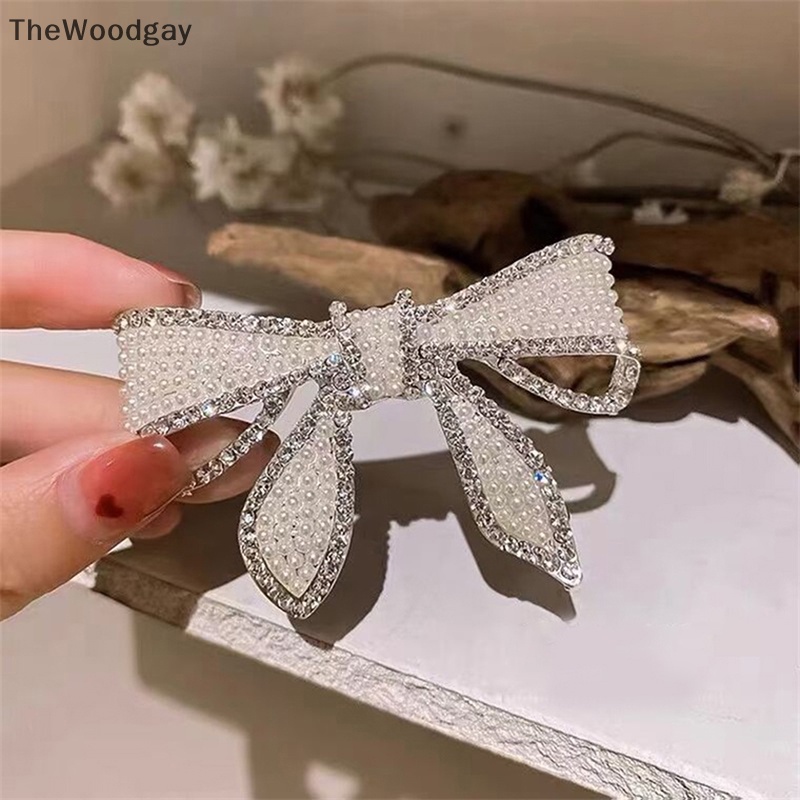 1 Kẹp Tóc Hình Cánh Bướm Đính Ngọc Trai Thời Trang Cho Nữ