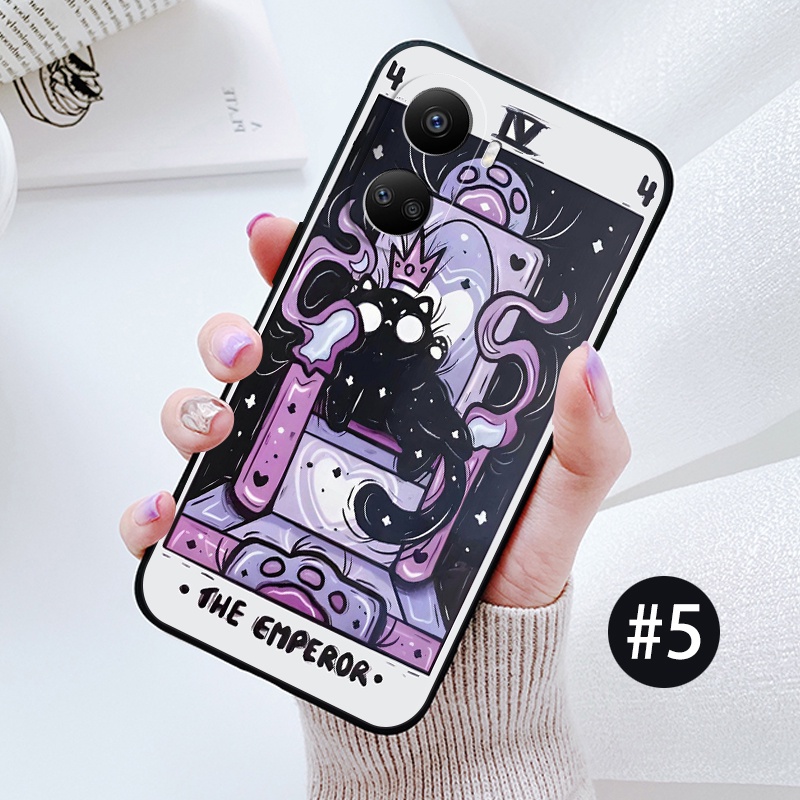 Huawei y6 y7 y6s pro y7a y6p y9s y9 prime 2018 2019 Ốp Điện Thoại Dẻo Họa Tiết Lá Bài tarot Độc Đáo Cho