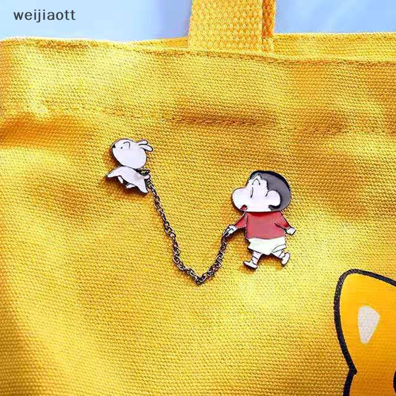 Weijiaott Ghim Cài Áo Hoạt Hình shin-chan Vui Nhộn Sáng Tạo Có Thể Tháo Rời Làm Quà Tặng Bé Gái vn