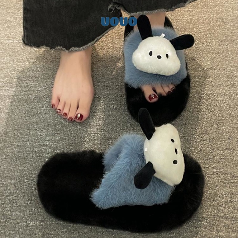 UOUO Dép lông nữ 7CM Dép Thời Trang Đơn Giản Cho Nữ dép bánh mì Êm ái Nổi bật Chống bám bụi Trẻ trung FMR23A0SLR 43Z231024