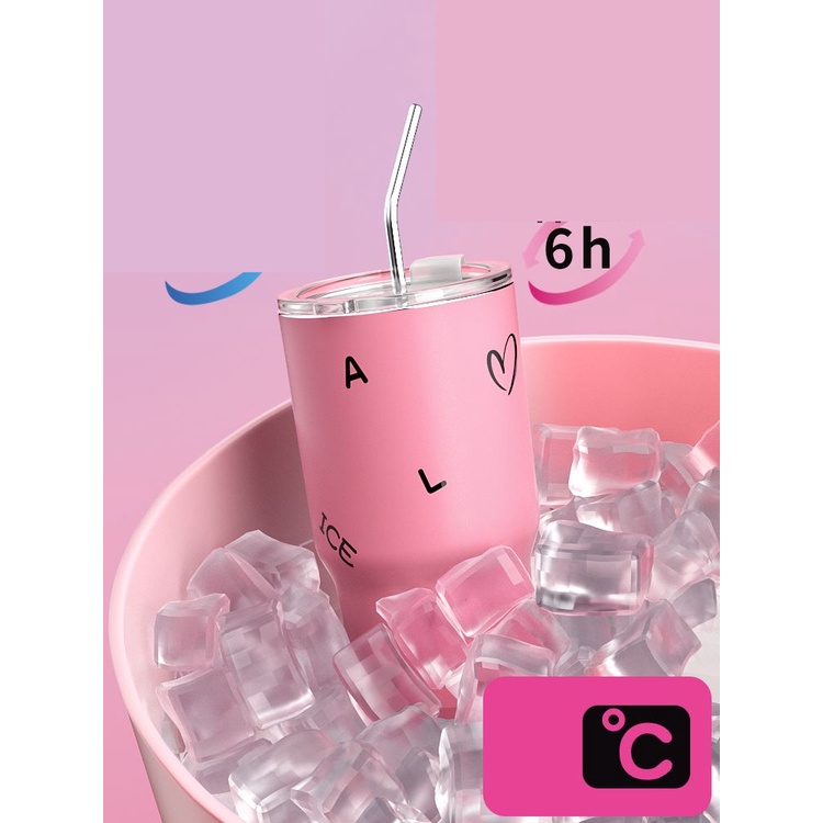 Bình Nước Giữ Nhiệt Dung Tích Lớn 900ml In Hình blackpink Xinh Xắn