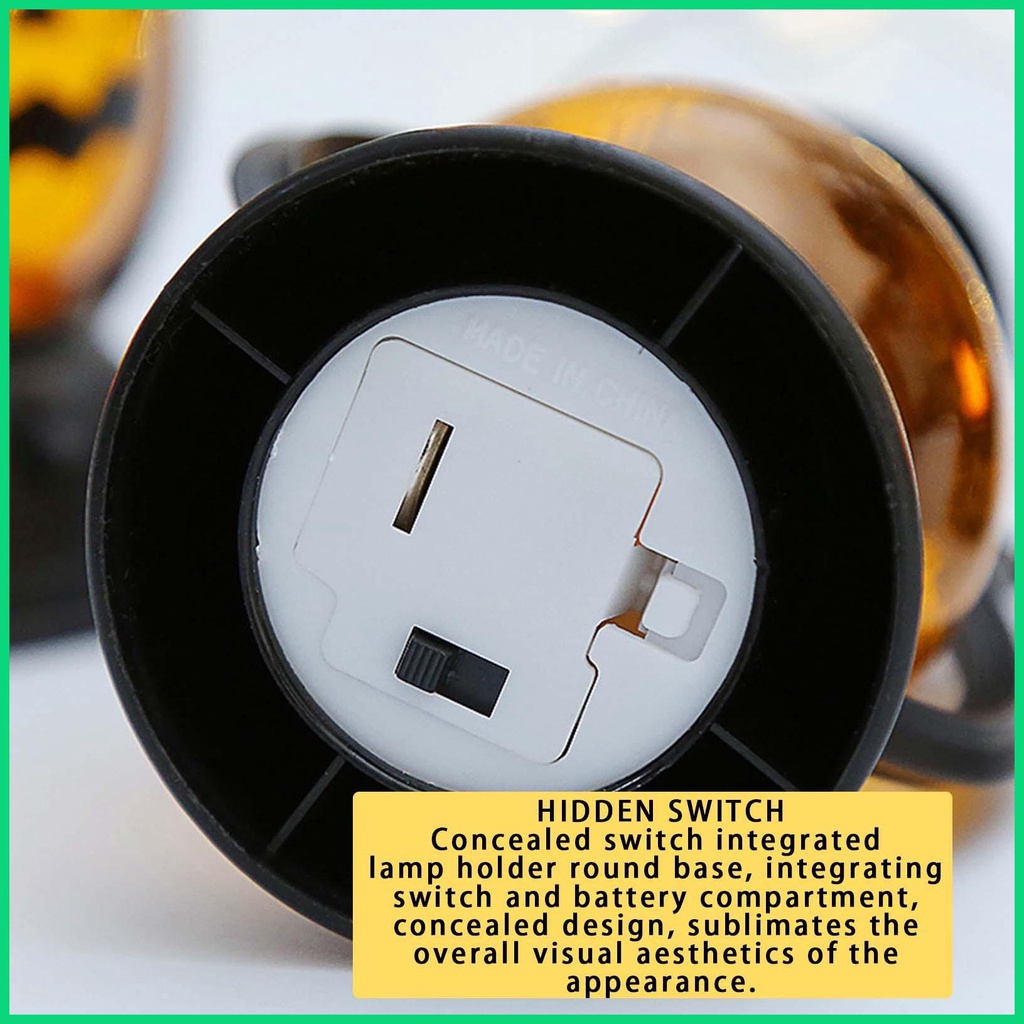 Đèn LED treo ngoài trời hình quả bí ngô không lửa dùng trang trí lễ tạ ơn / giáng sinh