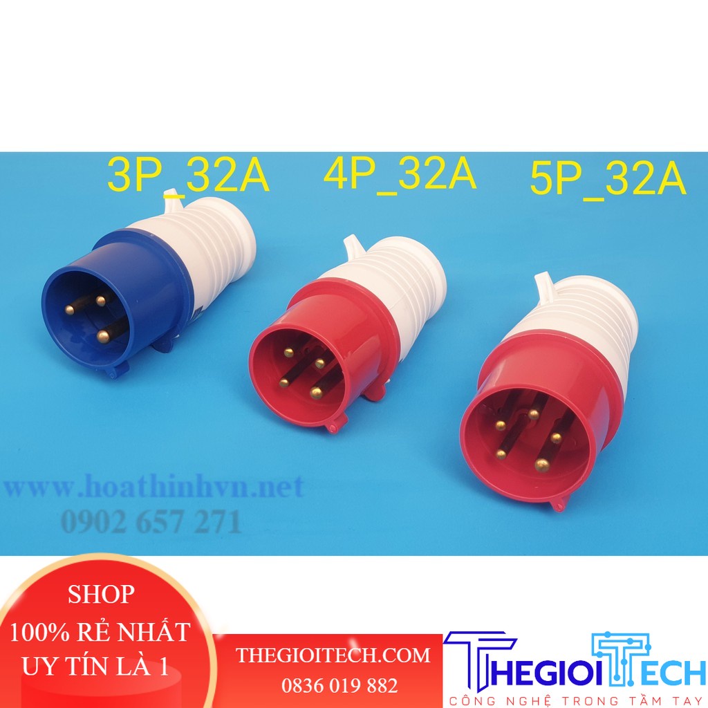 Phích công nghiệp cài aptomat 32A - Phích 5F 32A