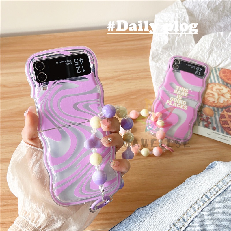 Bao Da Điện Thoại Viền tpu Dẻo Họa Tiết Hoạt Hình Dễ Thương Cho samsung galaxy z flip 5 samsung z flip 4 z flip 3 Ốp