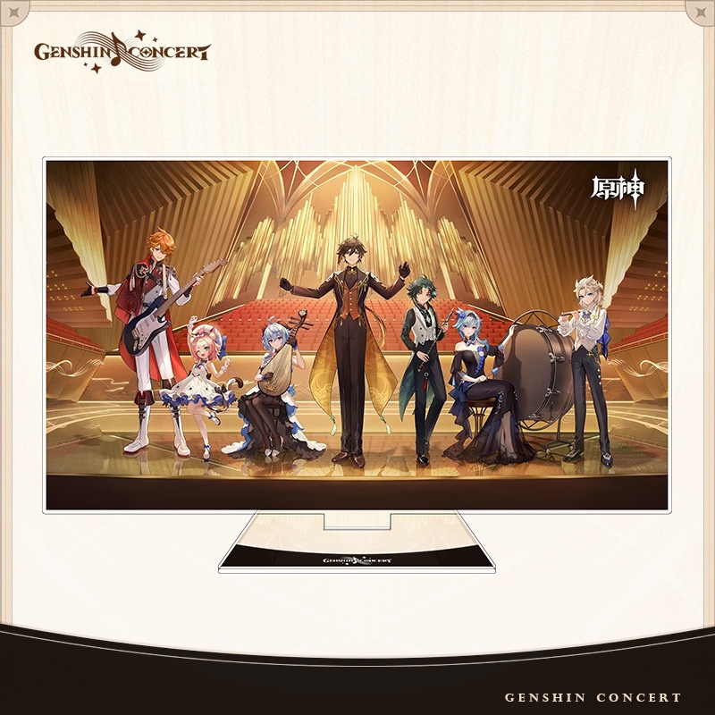 Genshin Giá Đỡ Đồ trang trí Nhân Vật anime Zhongliganyu xiao albedo