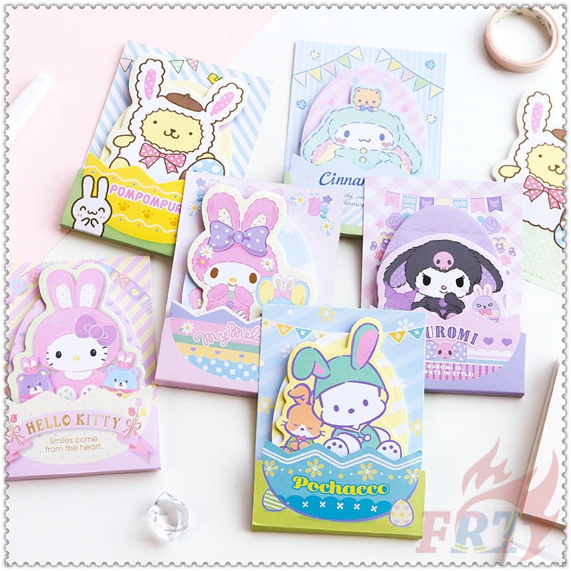 ❣️Bộ 48 Tấm / Bộ Trứng Phục Sinh: Hello kitty / kuromi / my melody / cinnamoroll - Ghi Chú sanrio❣️Miếng Dán Ghi Nhớ Họa Tiết Hoạt Hình Dễ Thương