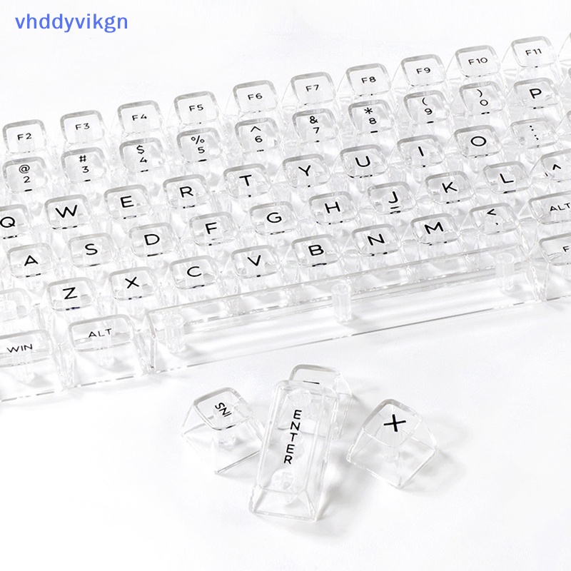 Vhdd Bộ Bàn Phím Cơ 132 Phím diy Màu Trắng Trong Suốt