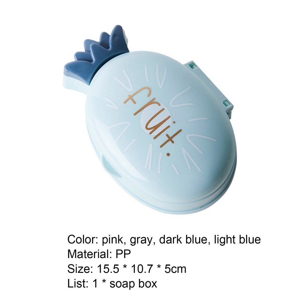 Giá Đỡ Đựng Xà Phòng Có Nắp Đậy Hình Quả Dứa Dành Cho Phòng Tắm