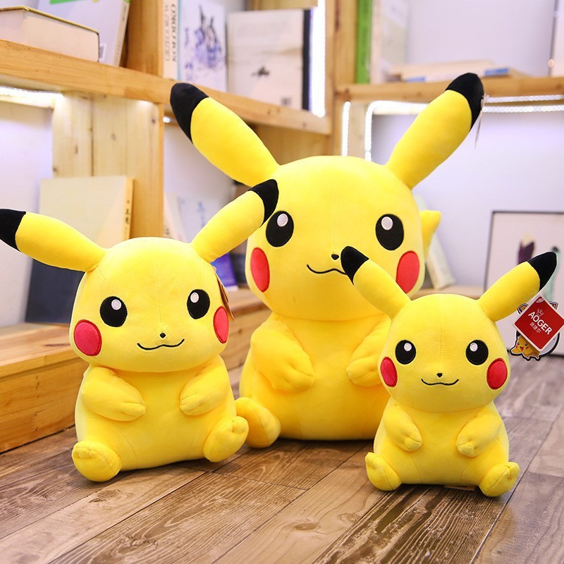 Pikachu Nhồi Bông 20 / 35 / 40cm Hoạt Hình Cỡ Lớn Đáng Yêu