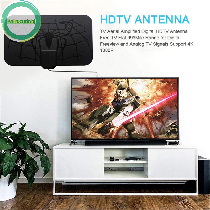 Ăng Ten tv Kỹ Thuật Số Trong Nhà dvb-t2 Phạm Vi 50 Dặm 4K 8k hdtv 1080p