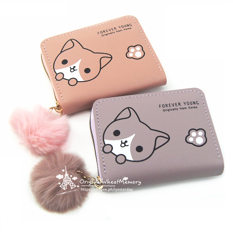 Ví Ngắn mini Hình Cún Con Dễ Thương Phong Cách Hàn Quốc Dành Cho Nữ