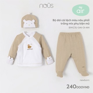 [Nous] Bộ dài tay sơ sinh.(3-5,5kg)