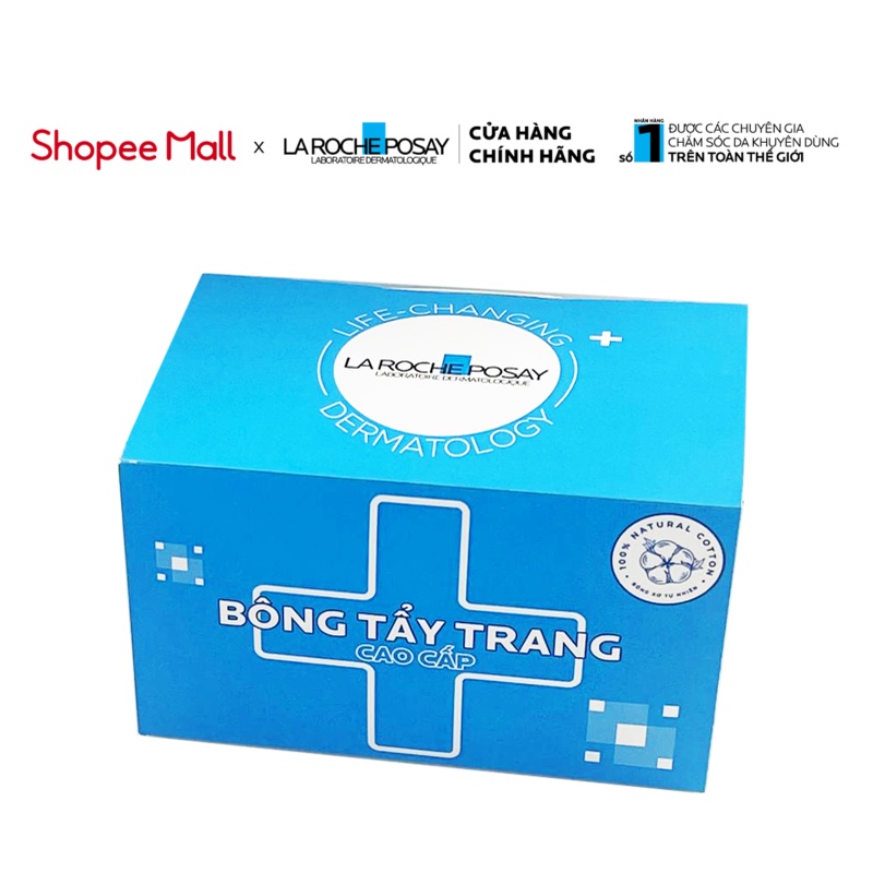 [HB Gift - Hàng tặng không bán] Bông tẩy trang cao cấp La Roche-Posay 80 miếng