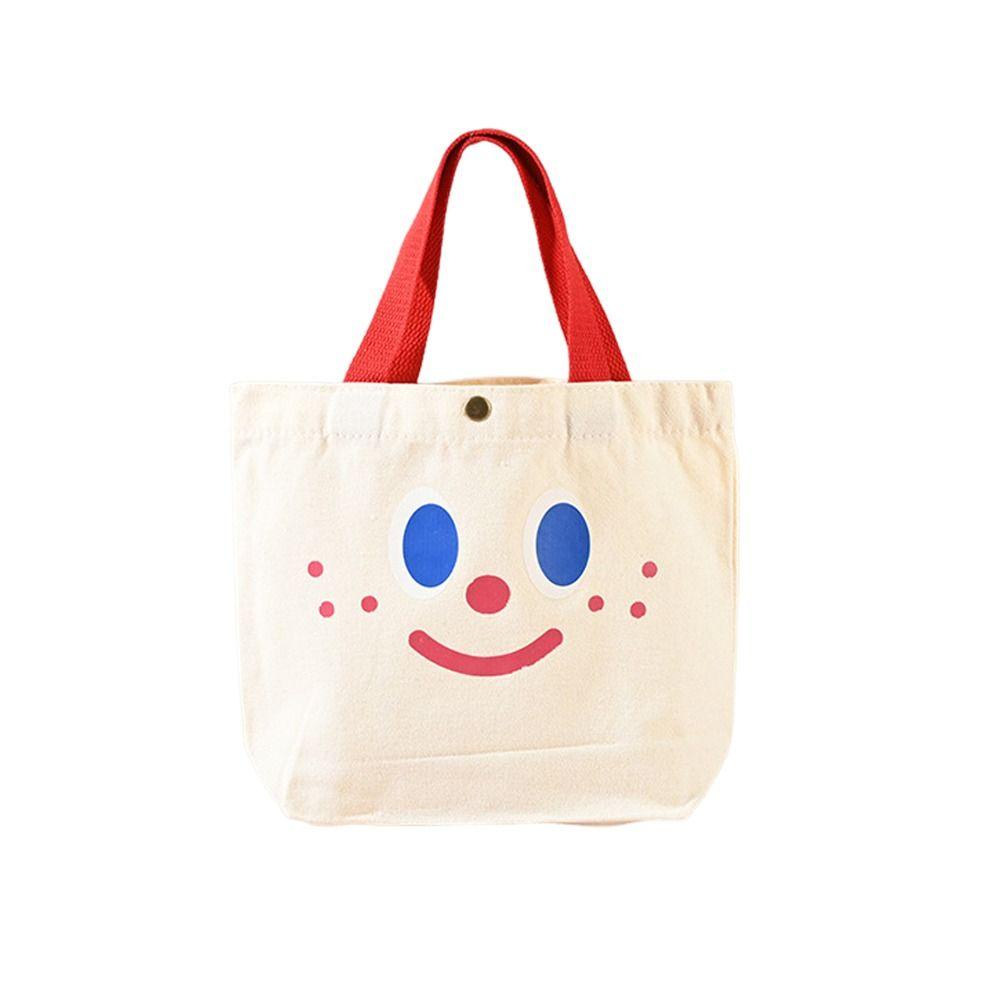 UUMIR Túi Xách canvas Cỡ Lớn In Họa Tiết Trái Đào Hoạt Hình Thời Trang Đi Dã Ngoại