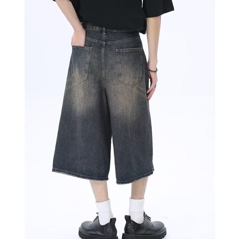 Quần jeans Lửng vintage Thời Trang Dành Cho Nam