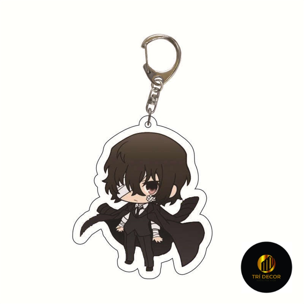 Móc Khóa Hình Chú Chó Dazai Osamu Edogawa Ranpo Akutagawa Ryunosuke Nakajima Atsushi Nakahara Chuya