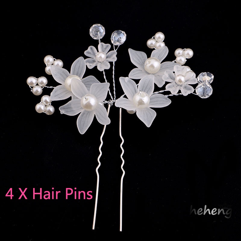 Sang Trọng Băng Đô Cài Tóc Đính Hạt Giả Ngọc Trai